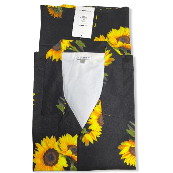 Sunflower Men's Button Down Short Sleeve Large - Picture 5 of 12